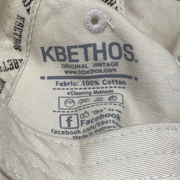 KBETHOS original vintage distressed large embroidered logo baseball hat Size OS - Picture 8 of 9
